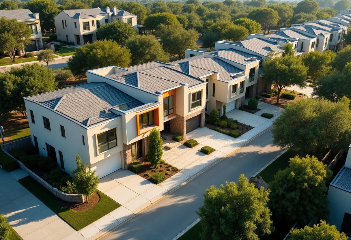 Austin neighborhood landscape